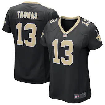 womens nike michael thomas black new orleans saints game je